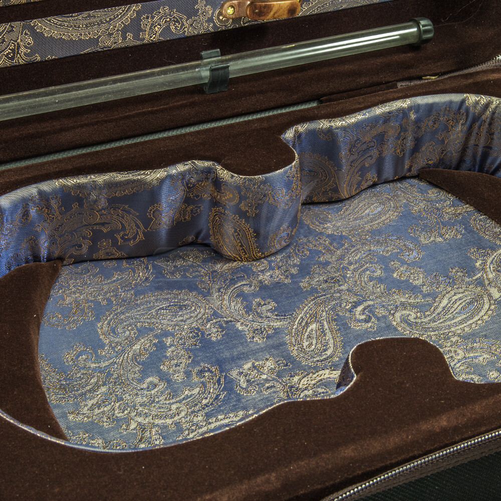 Professional Violin Oblong Rectangular Case 4/4 Size 4 Bow Holders 4/4 Full Size