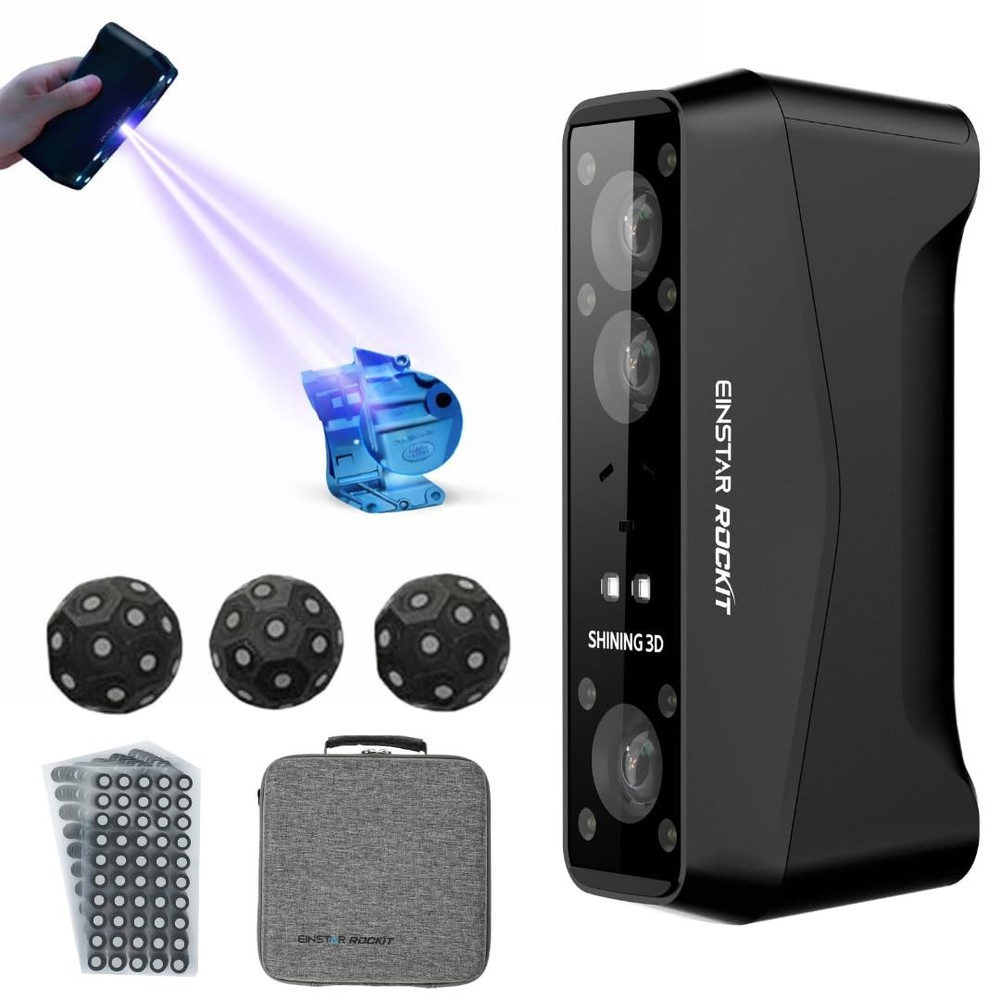 Shining3D Einstar Rockit Wireless Handheld Laser 3D Scanner w/ Scanning SW