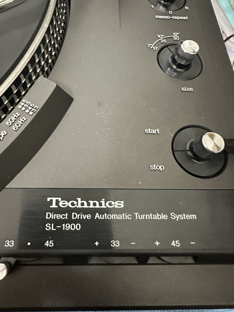 Technics SL-1900 Direct Drive Automatic Turntable working Tested From Japan