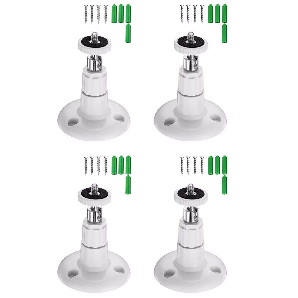 4 Pack Universal For Arlo Mount Bracket for Pro 3/4 360° Swivel Splash Resistant