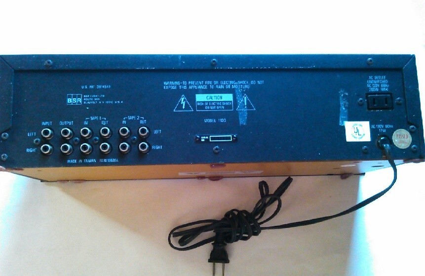 BSR 1100 STEREO FREQUENCY EQUALIZER