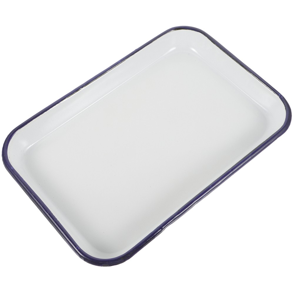 Enamel Baking Pan Rectangular Enamal Roasting Tins White Pans for Oven