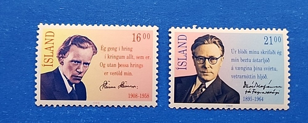 Iceland Stamps, Scott 654-655 Complete Set MNH