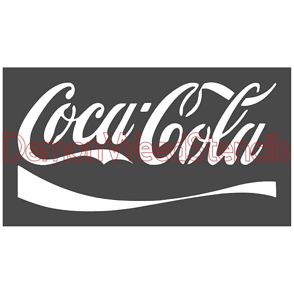 3"x5" Plastic Stencil - Coca Cola (MC718)*****