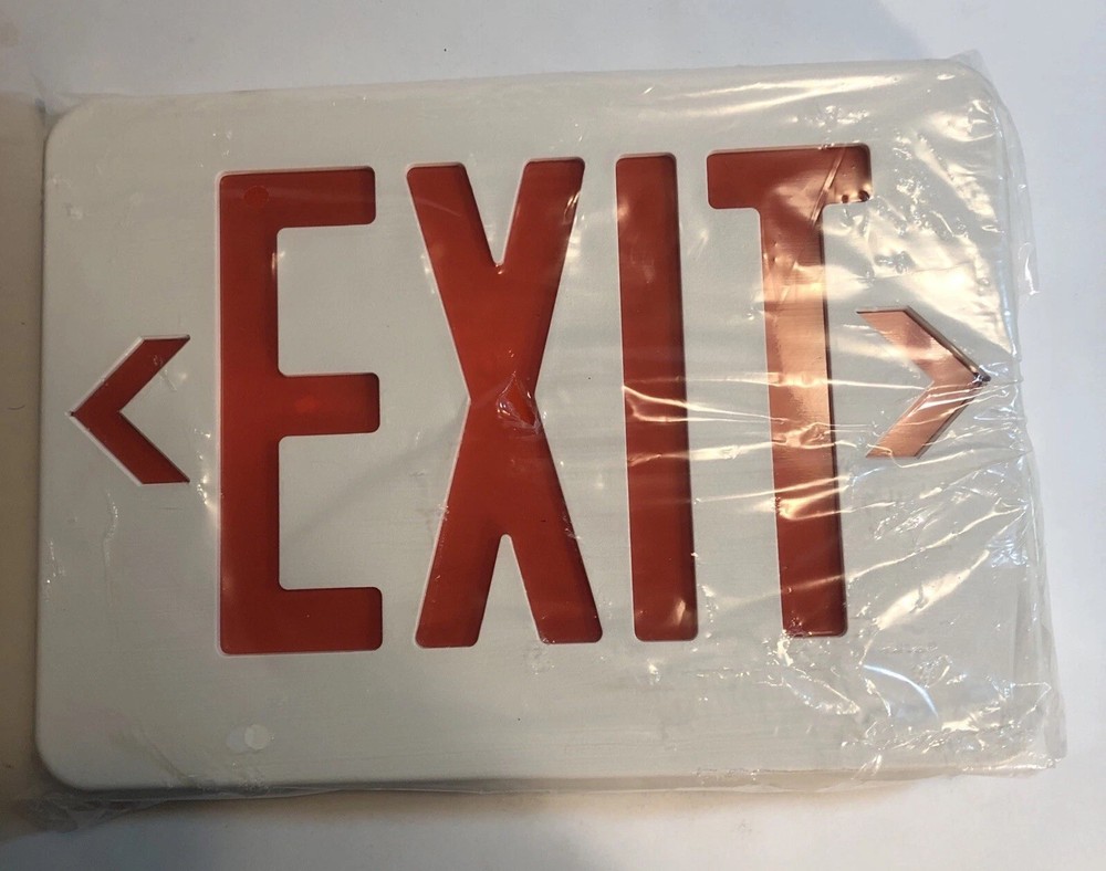 Lithonia Lighting Contractor Select Integrated LED White EXIT Sign Commercial