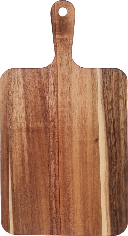 2 Pack Small Acacia Wood Cutting Board Handle 13.7x7 Inch Rectangular
