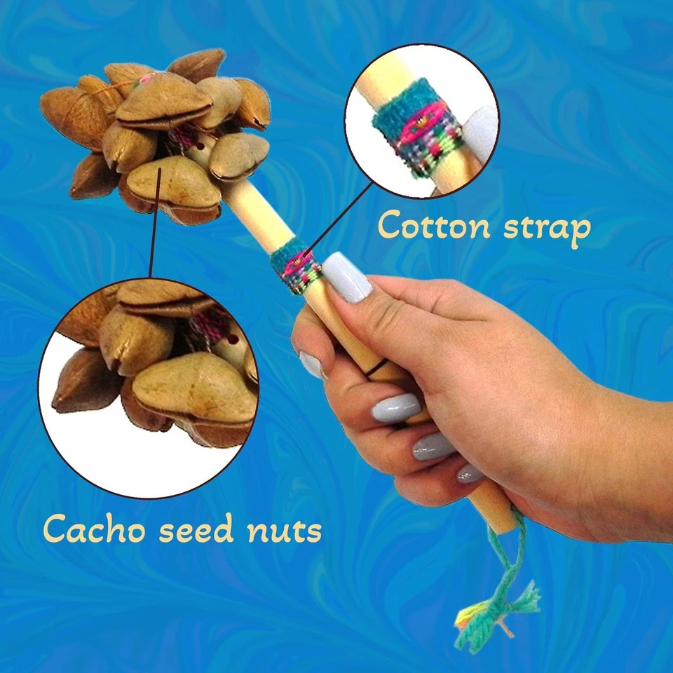Bamboo Seed Shaker ASMR Tool Natural Cacho Percussion