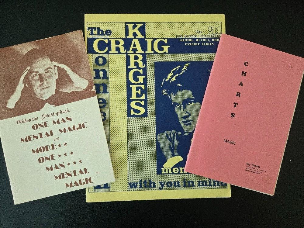 Three Vintage Mentalism Books