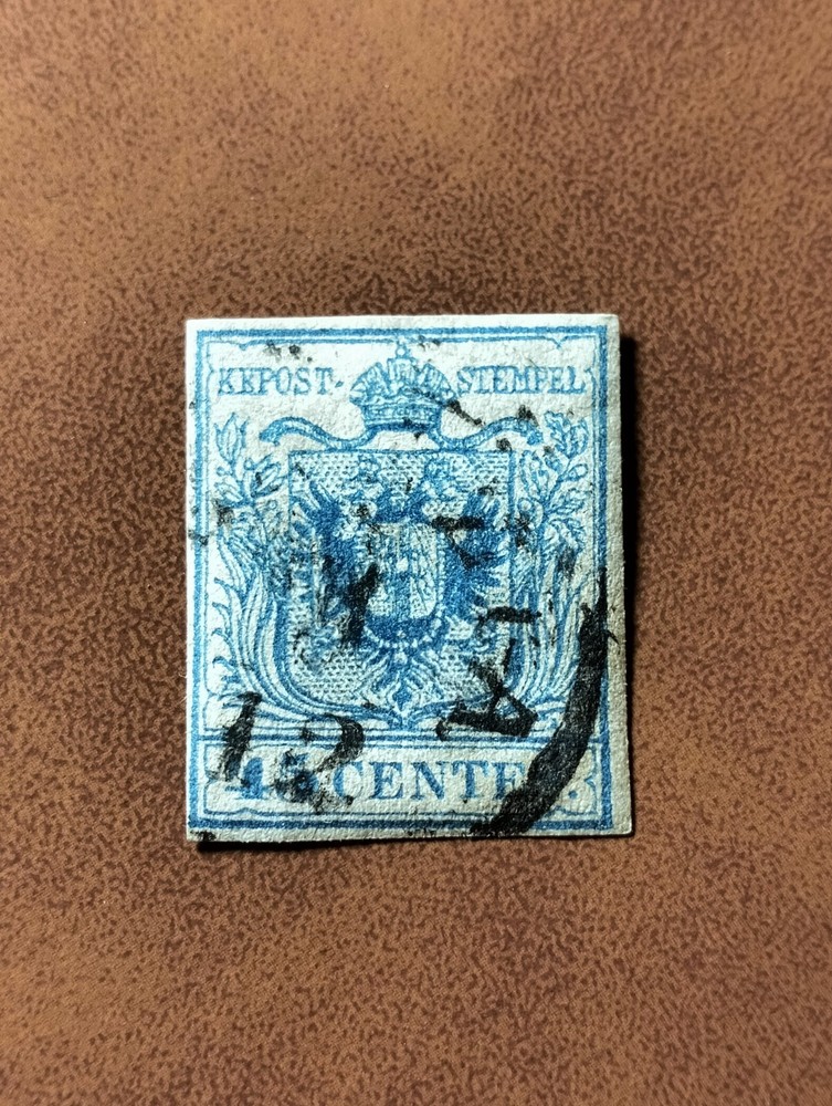 Lombardo Veneto. 45 Cent II° Type. Cancelled.