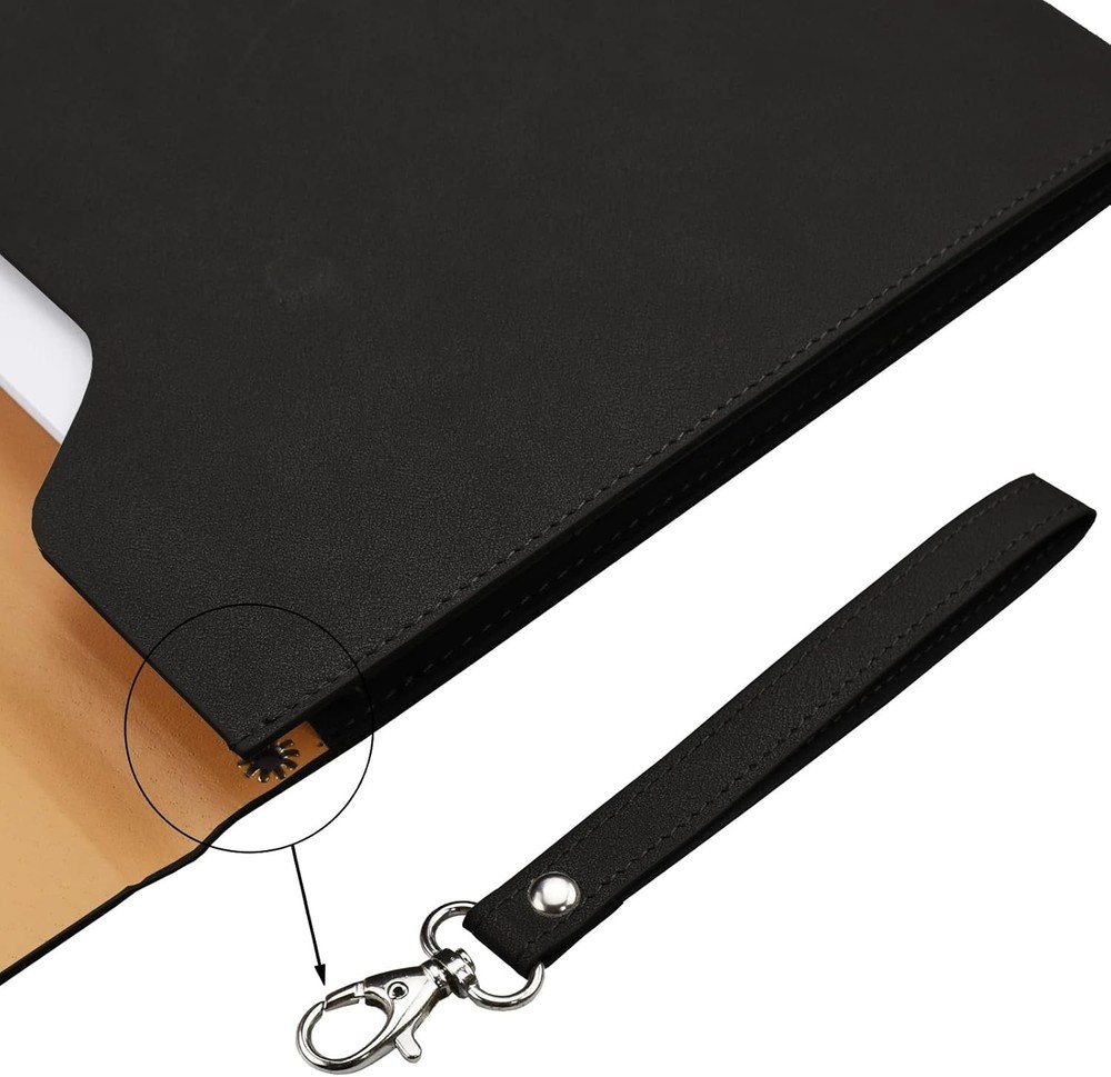 Large Capacity PU Leather Envelope Case for A4 Files - Perfect for Professionals