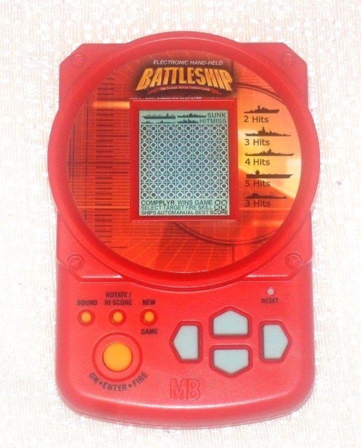 Battleship Electronic Handheld Game with Battery by Hasbro & MB (2002)