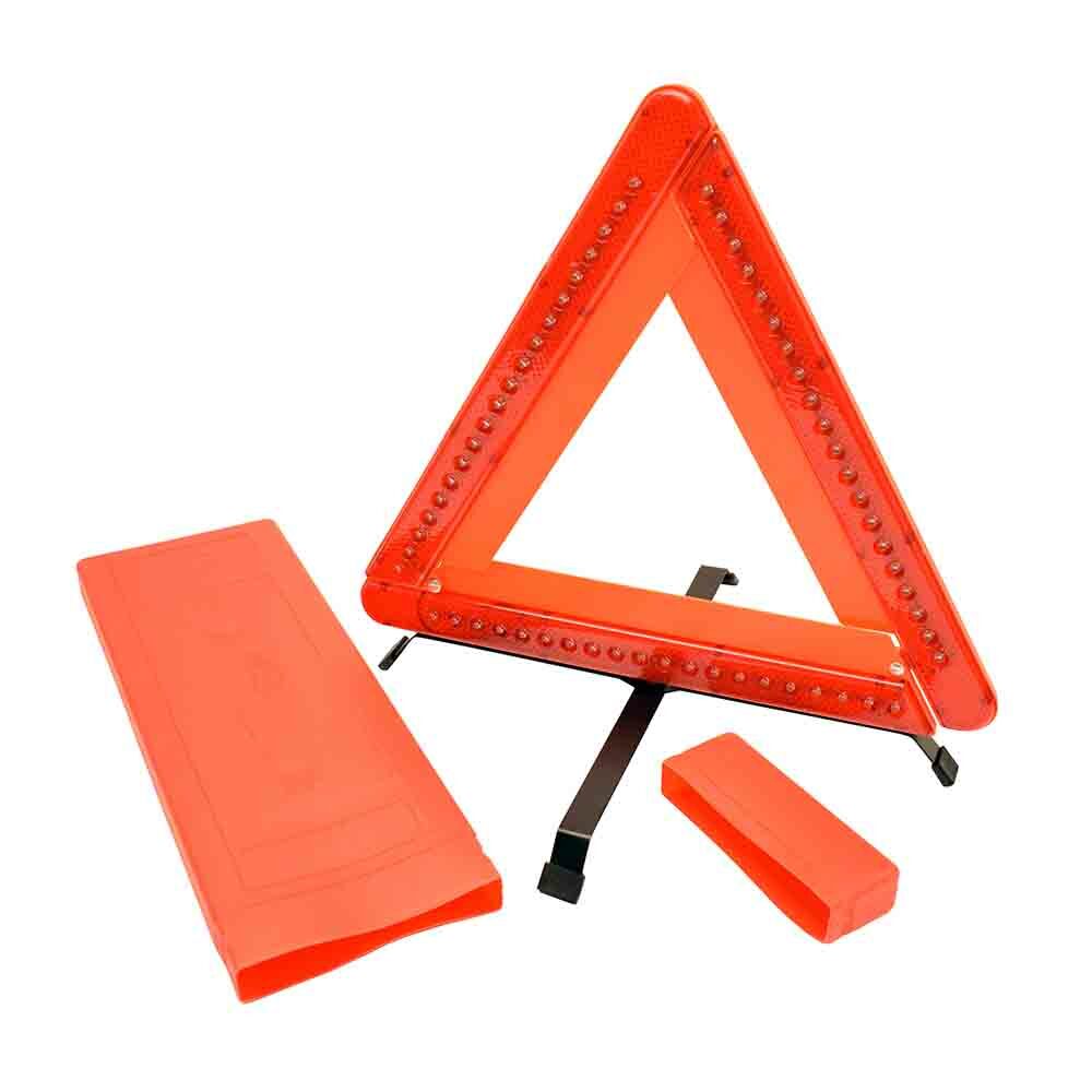 Battery Powered LED Roadside Warning Triangle - Single (E-05313)