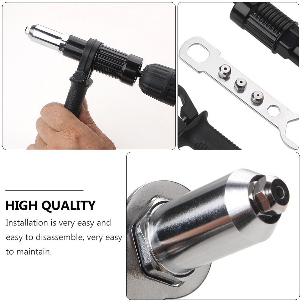 Metal Rivet Shooter Connector Pulling Machine Joint Right Angle Drill Adapter