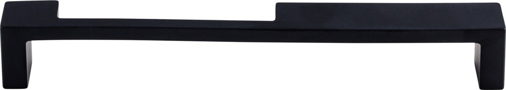 Top Knobs TK260BLK Modern Metro Notch Pull B 7" (c-c) Flat Black
