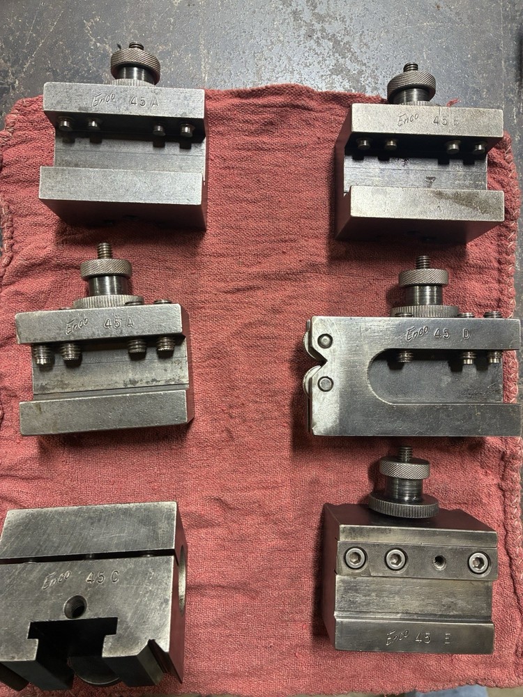 Enco Quick Change Tool Post With Holders