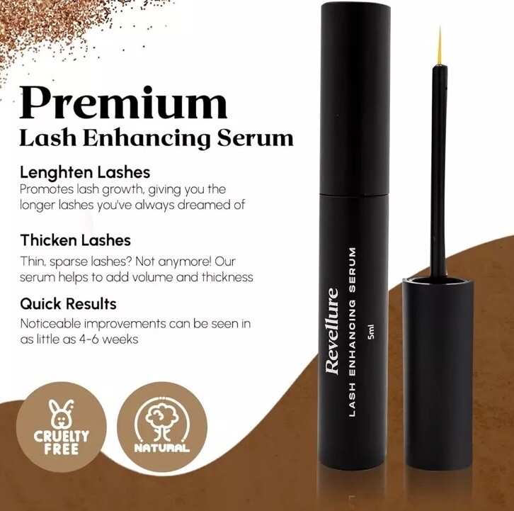 eyelash enhancing serum containing active ingredients scientifically formulated