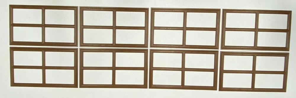8 Amarr Stockton Walnut Replacement Inserts for Short Panel Amarr Doors Made USA