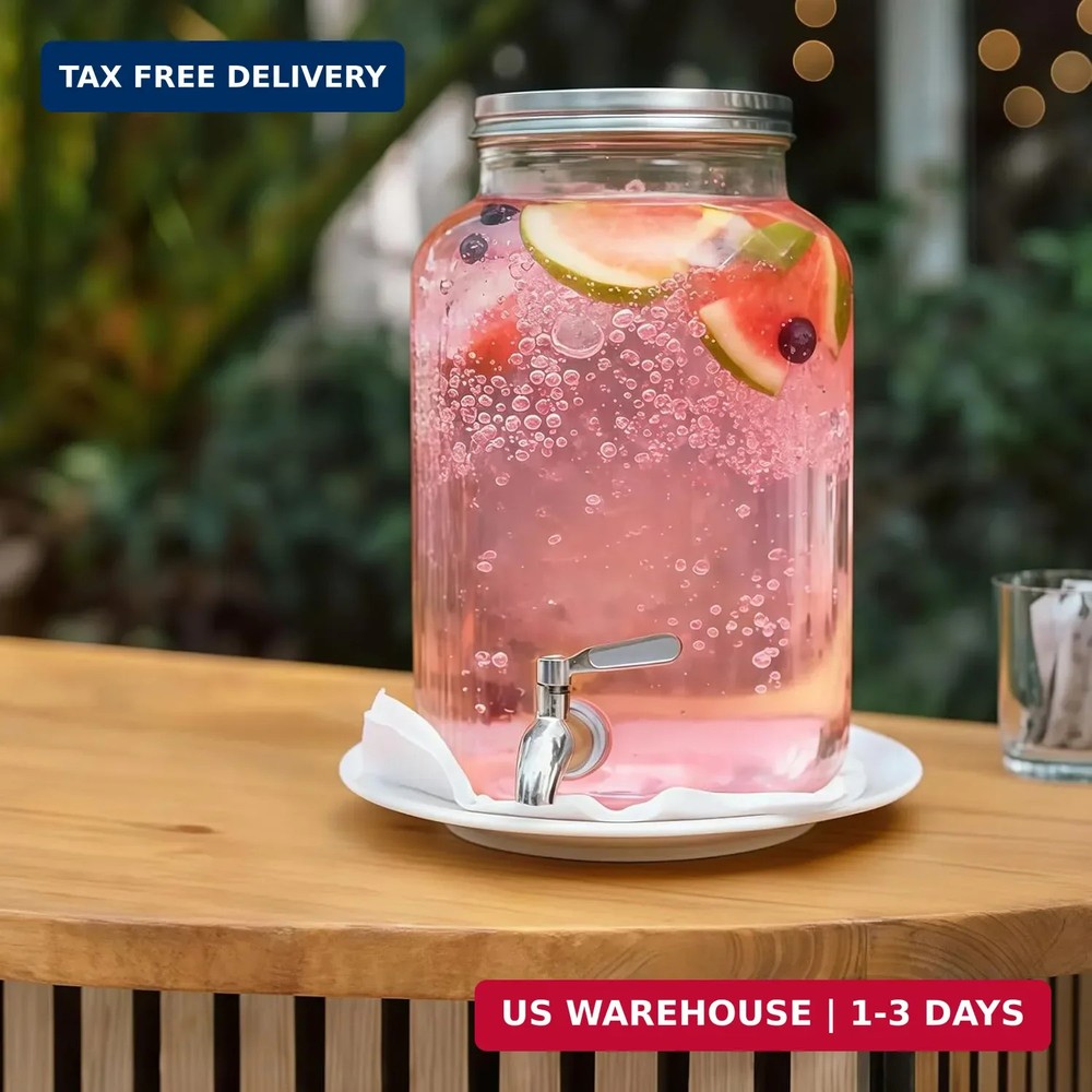 Stainless Steel Beverage Dispenser Replacement Spigot - 2 Pack