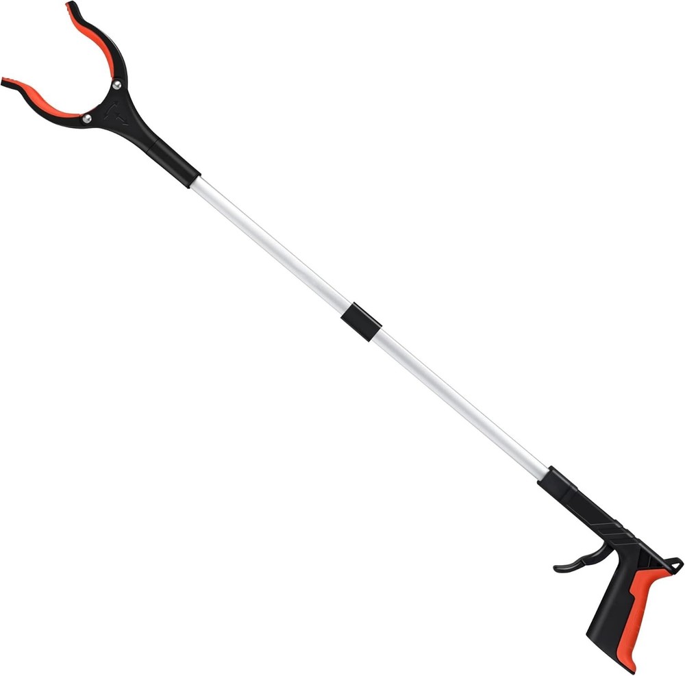 Foldable 32-Inch Grabber Tool with Rotating Head - Effortless Item Retrieval