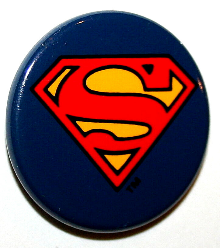 DC Comics Superman S Logo 1996 Comic Collectors Promo Button Pin