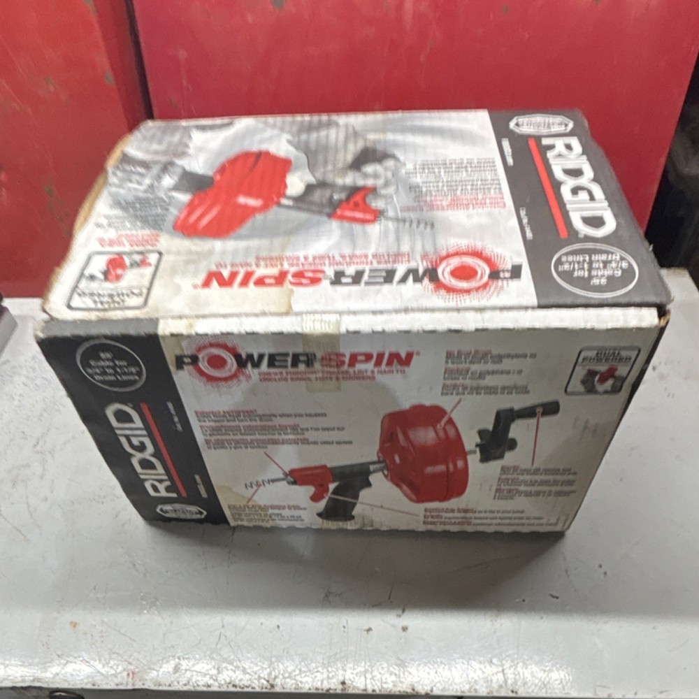 RIDGID Power Spin Drain Auger 25 ft Inner Core Cable MPN 41408