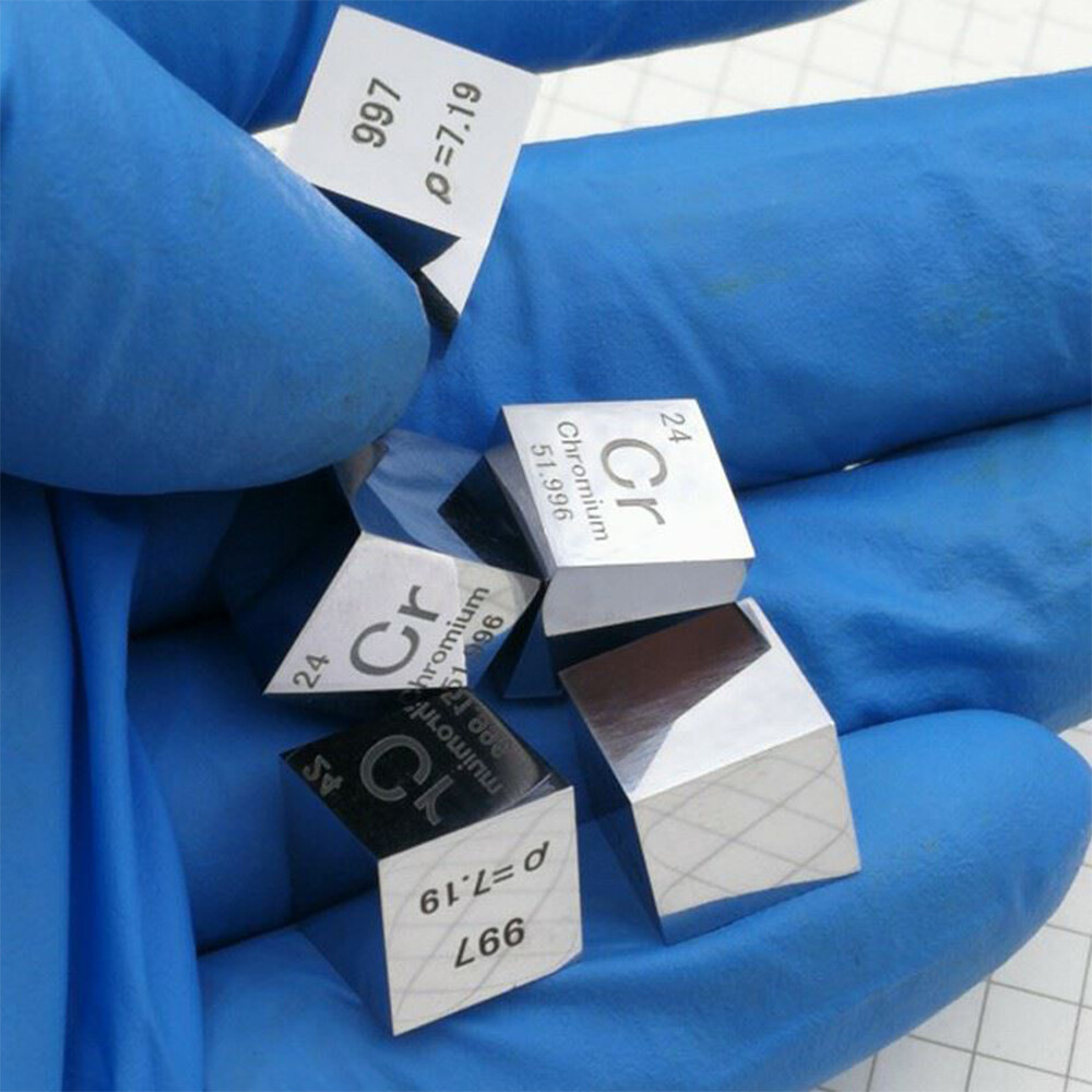 10mm Metal Periodic Table Element Cubes Purity 99.95% Collection Size 1cm Cube