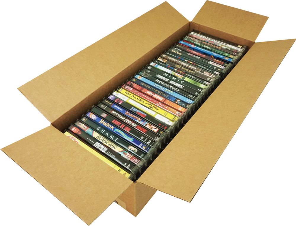 (25) DVD Cardboard Work Boxes Trays Storage Security Keepers Retail Store DVBC35
