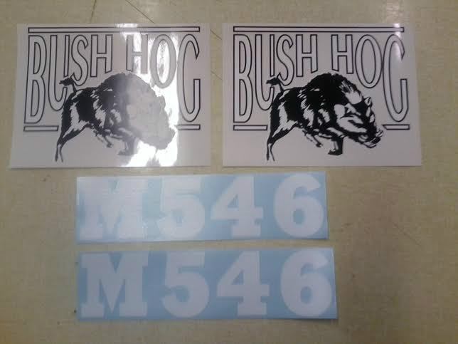 Bush Hog M546 Decals