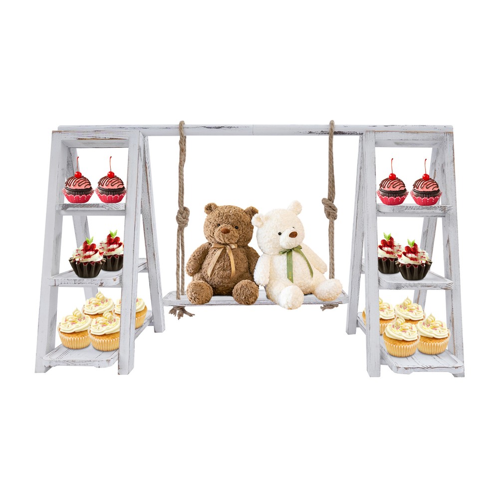 3 Tier Cupcake Stand Serving Ladder Stand Table Display Set With Removable Trays
