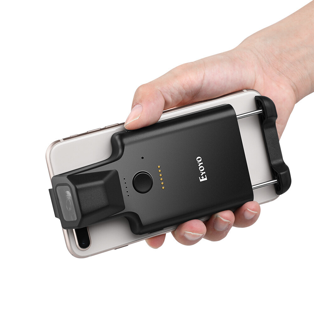 Eyoyo 2D QR Bluetooth Barcode Scanner Bar Code Reader Back Clip Cover Scanner
