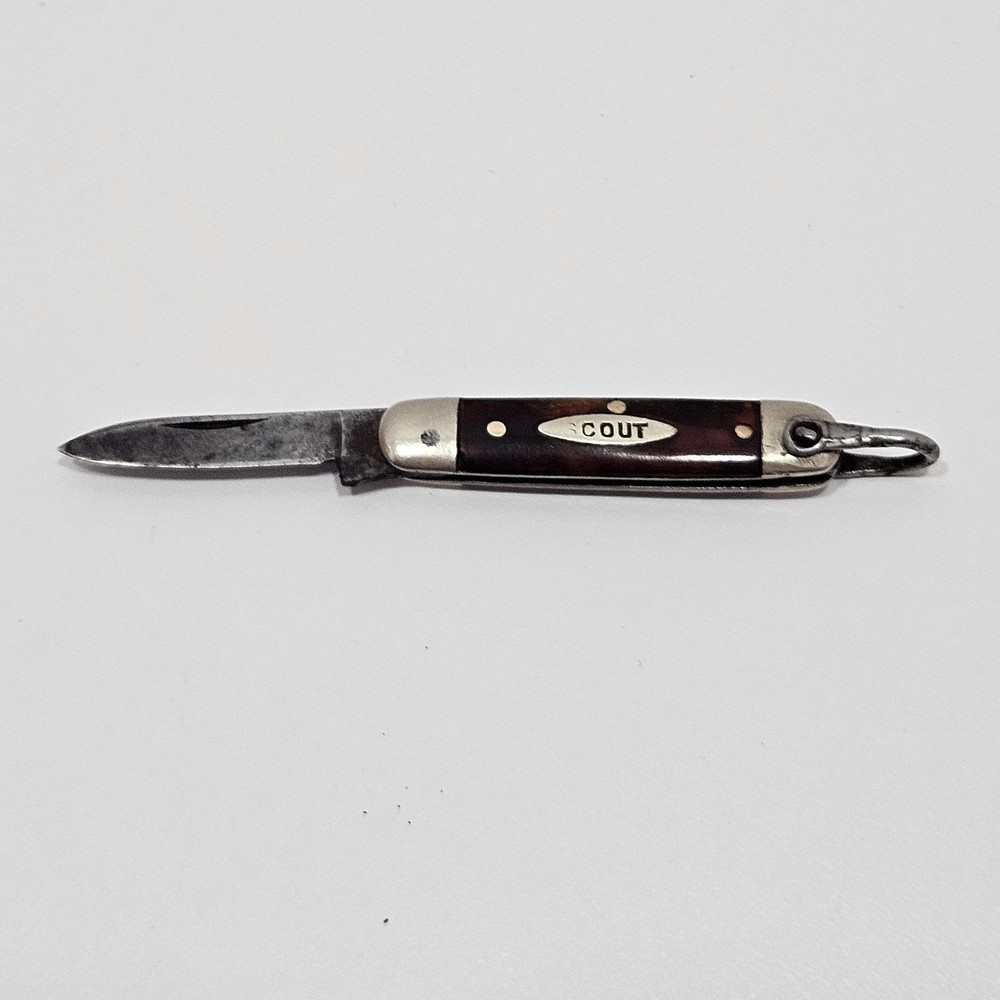 Mini Scout Foldable Pocket Knife Rare (Needs Sharpening And Rust Removed)