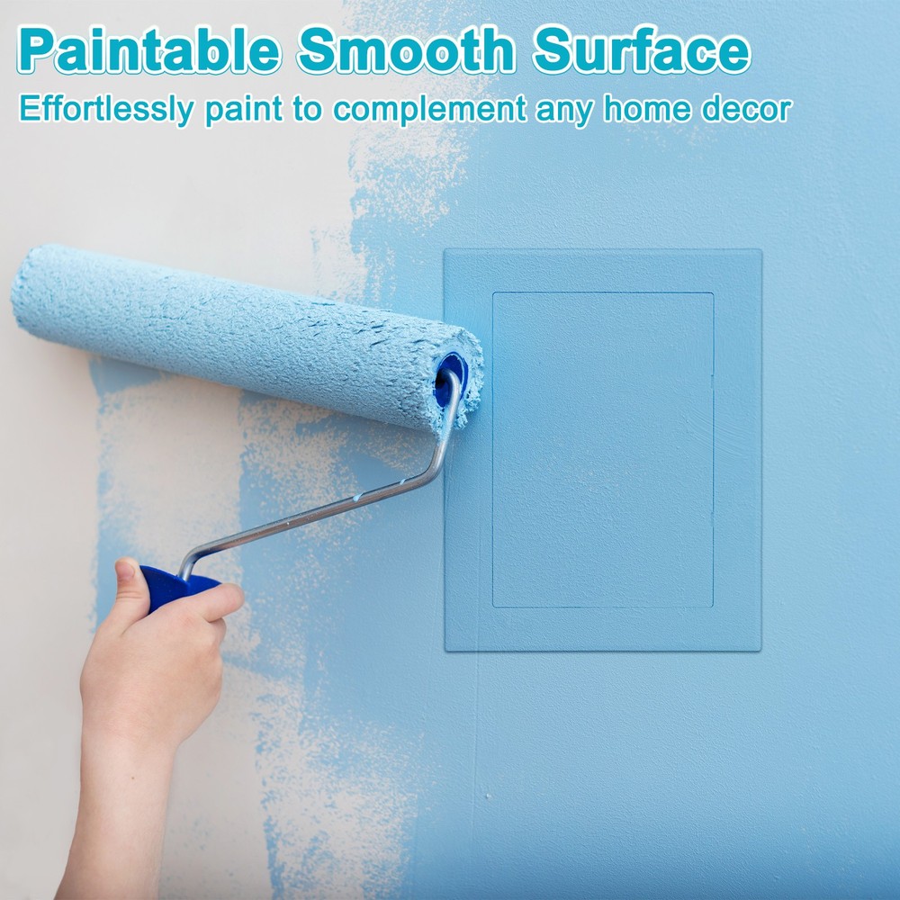 1-Pack Access Panel for Drywall, 7x5" Plastic Removable [White, Rectangle]