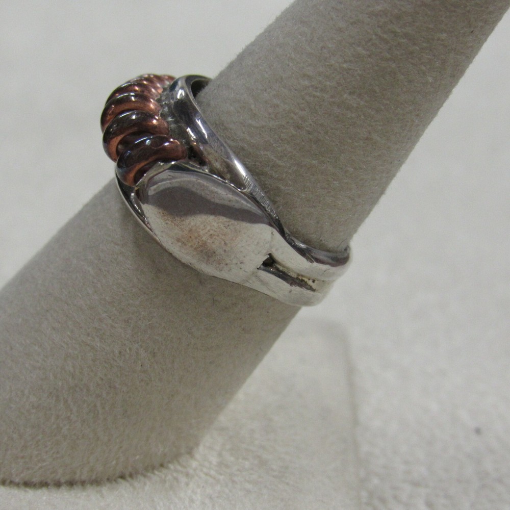 Southwest Sterling Silver and Copper Ring Size 7+