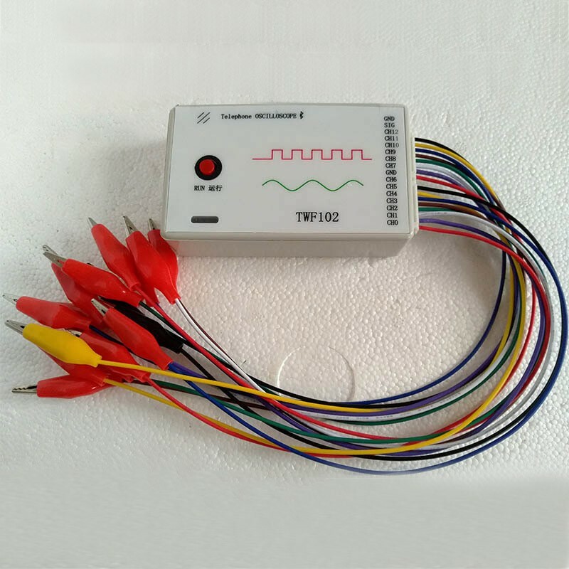 Portable Mini Logic Analyzer Oscilloscope 100KHz 2 Channel For Android Phone