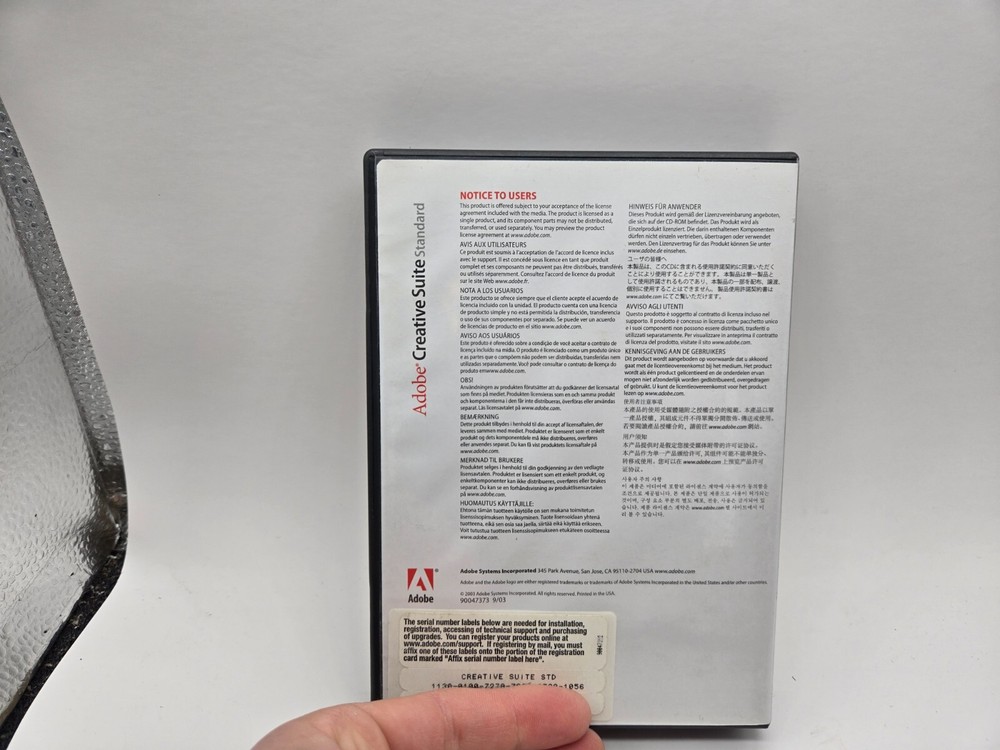 Adobe Creative Suite Standard Complete with Serial Numbers Macintosh