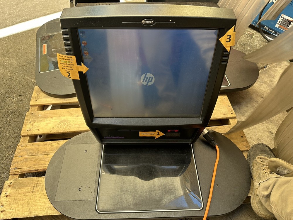Kiosk Library Self Checkout W/ Laser Barcode