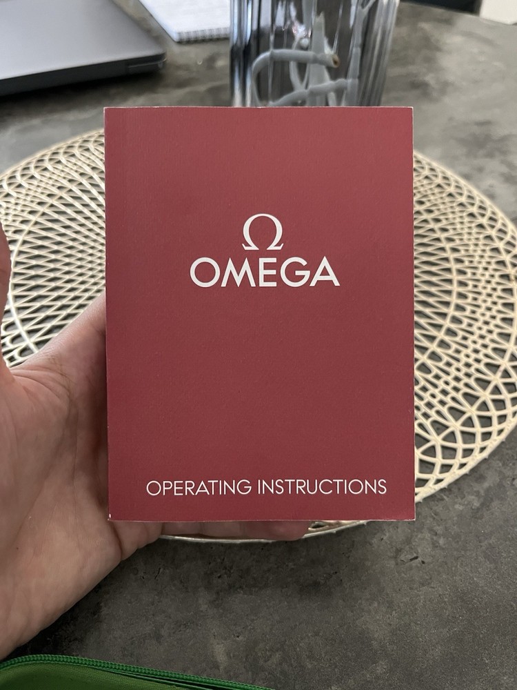 Omega Operating Instructions Booklet Manual