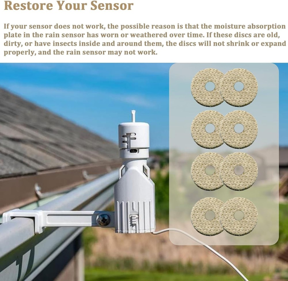 8 Rain Sensor Hygroscopic Discs for Bird Irrigation. RSD, WR2.…