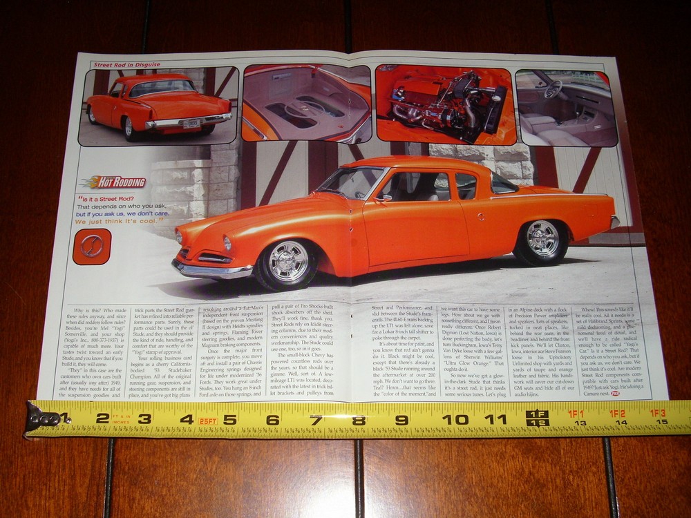 1953 STUDEBAKER CHAMPION HOT ROD - ORIGINAL 2000 ARTICLE