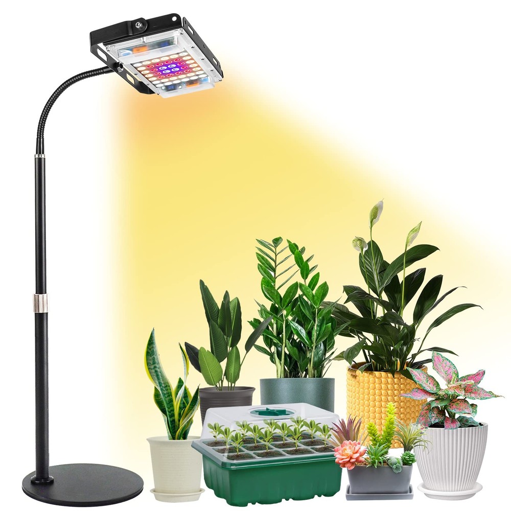 LBW Grow Light for Indoor Plants, Full Spectrum one-head, Medium-One Head