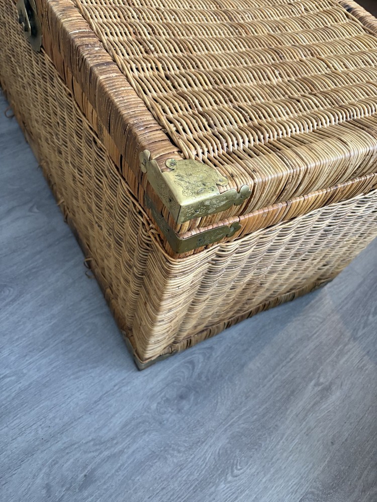 Vintage Bamboo Chest