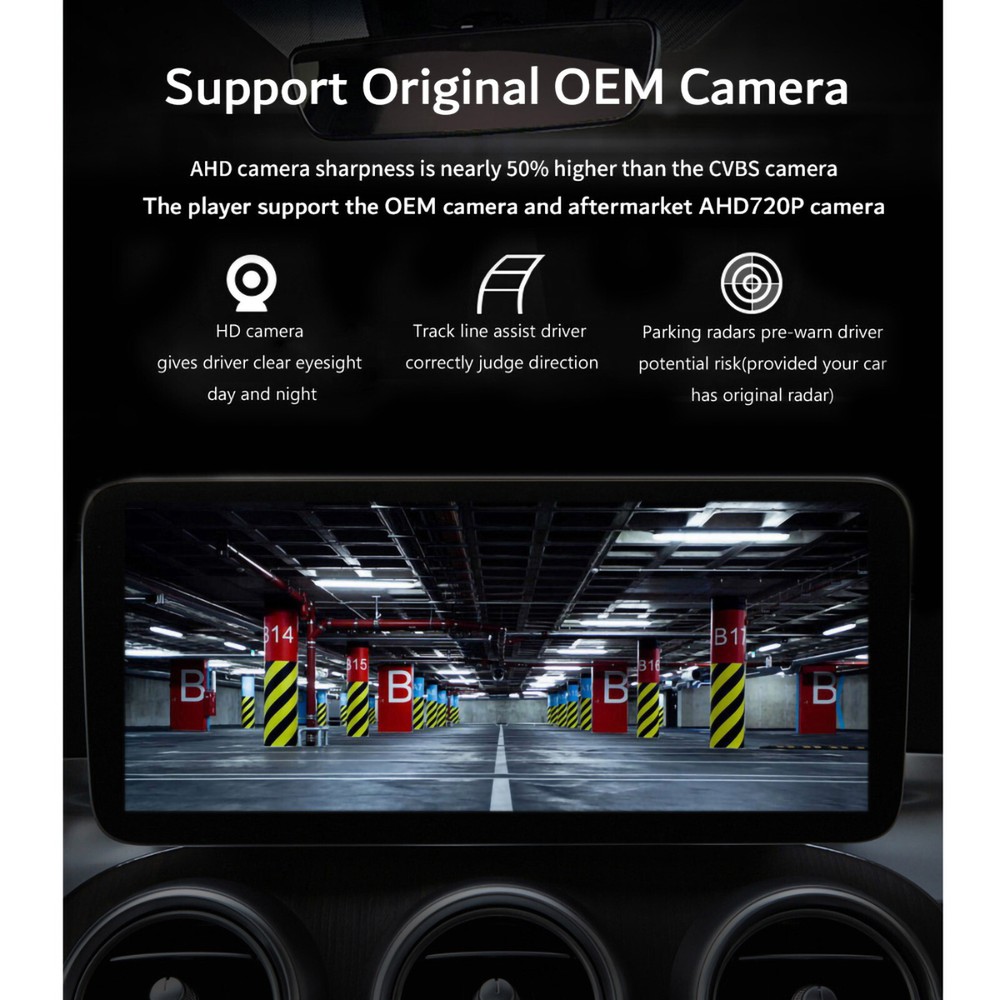 12.3''Touch Screen Display Android CarPlay For Mercedes E-Coupe W207 C207 NTG4.5