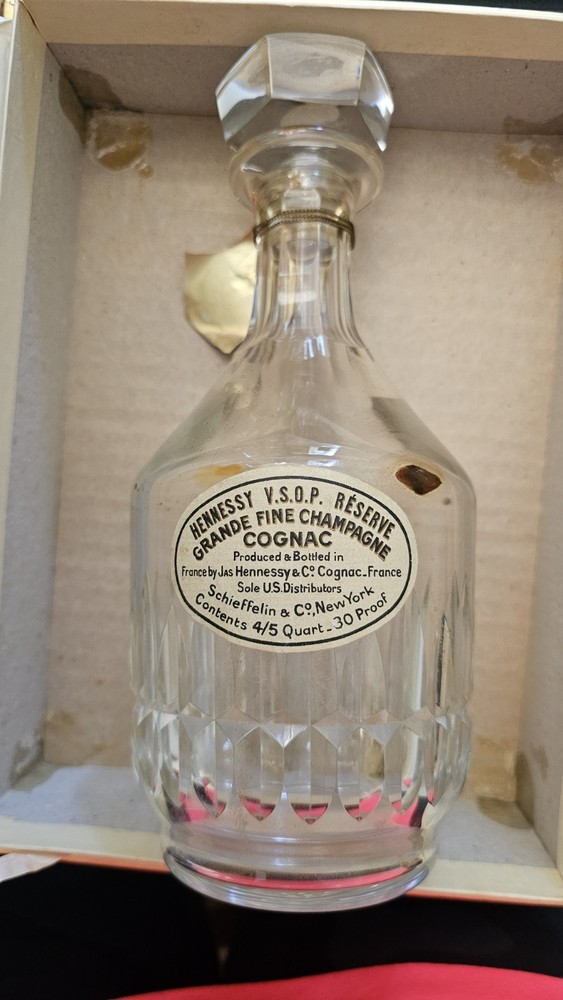 Hennessy Vintage Cognac Bottle With Box