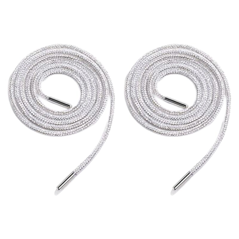 1pair Rhinestone Shoe Straps for Sneakers Round Shoelace DIY Practical String
