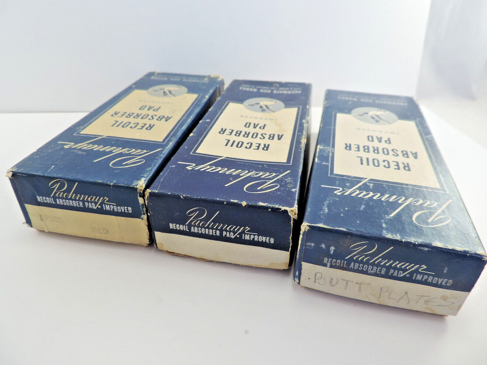 3 Vintage Pachmayr Recoil Absorber Empty Boxes