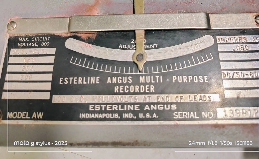 Vintage Working ESTERLINE ANGUS Chart RECORDER Model AW