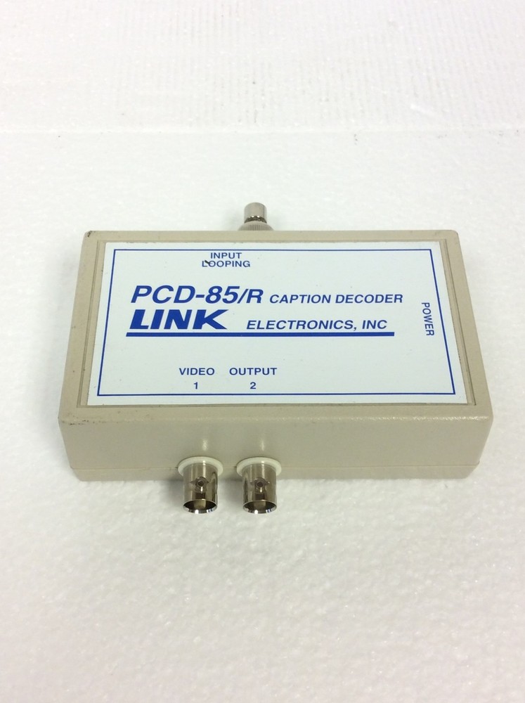 Link Electronics PCD-85/R Portable Closed Caption Decoder w/ Ac Adapter, WORKING