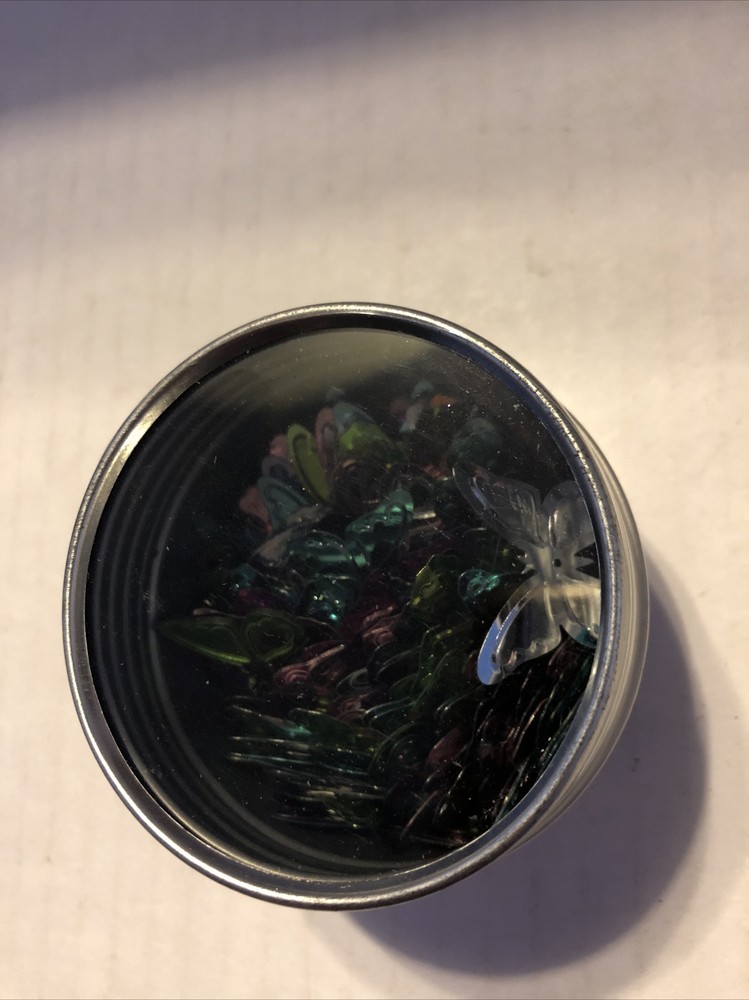 Sequin Shapes Multi Butterfly Tin