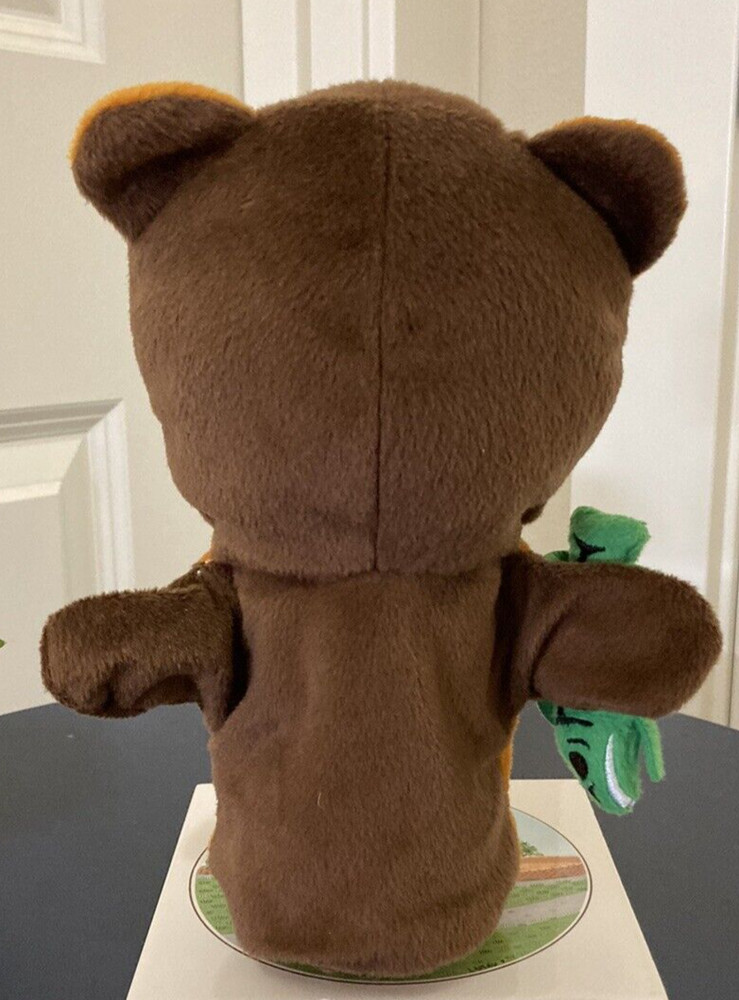 HUNTER THE BEAR PUPPET NATIVE EXPLORE COLLECTION Velvety Plush Stuffed Head
