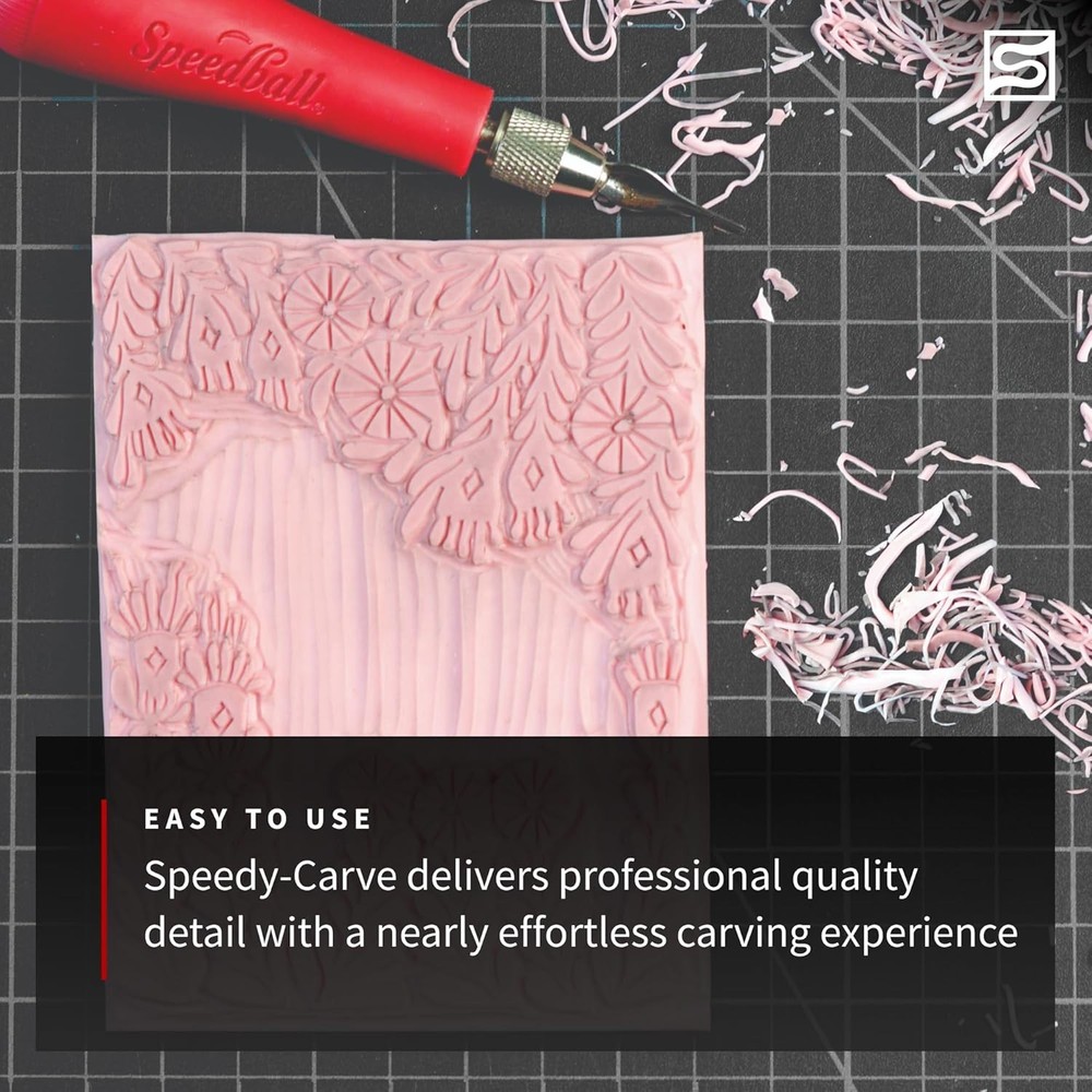 Deluxe Block Printing Kit - Includes Inks, Brayer, Bench Hook, Lino Handle and C